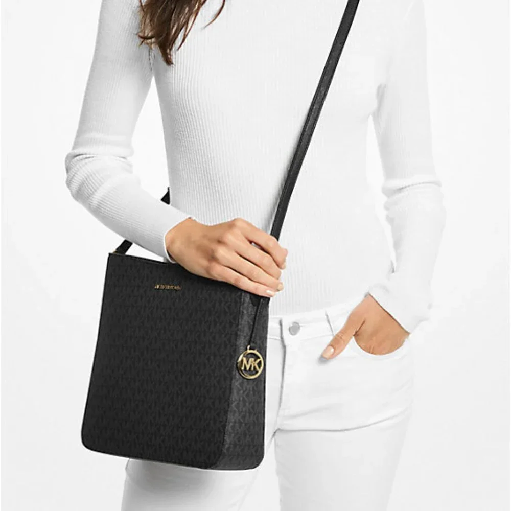 Michael Kors Jet Set Travel Large Logo Brown  Messenger Bag NWT GREAT PRICE!!!!! - Picture 9 of 10